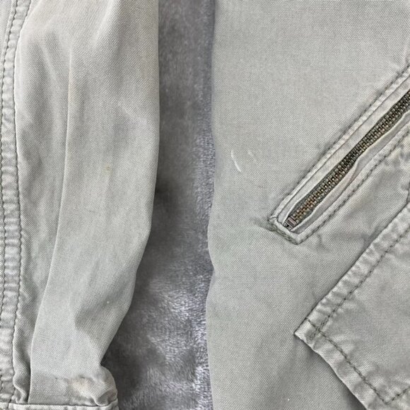 American Eagle Hooded Utility Jacket Brushed Sage Green w/ Removable Vest Small - Picture 6 of 11